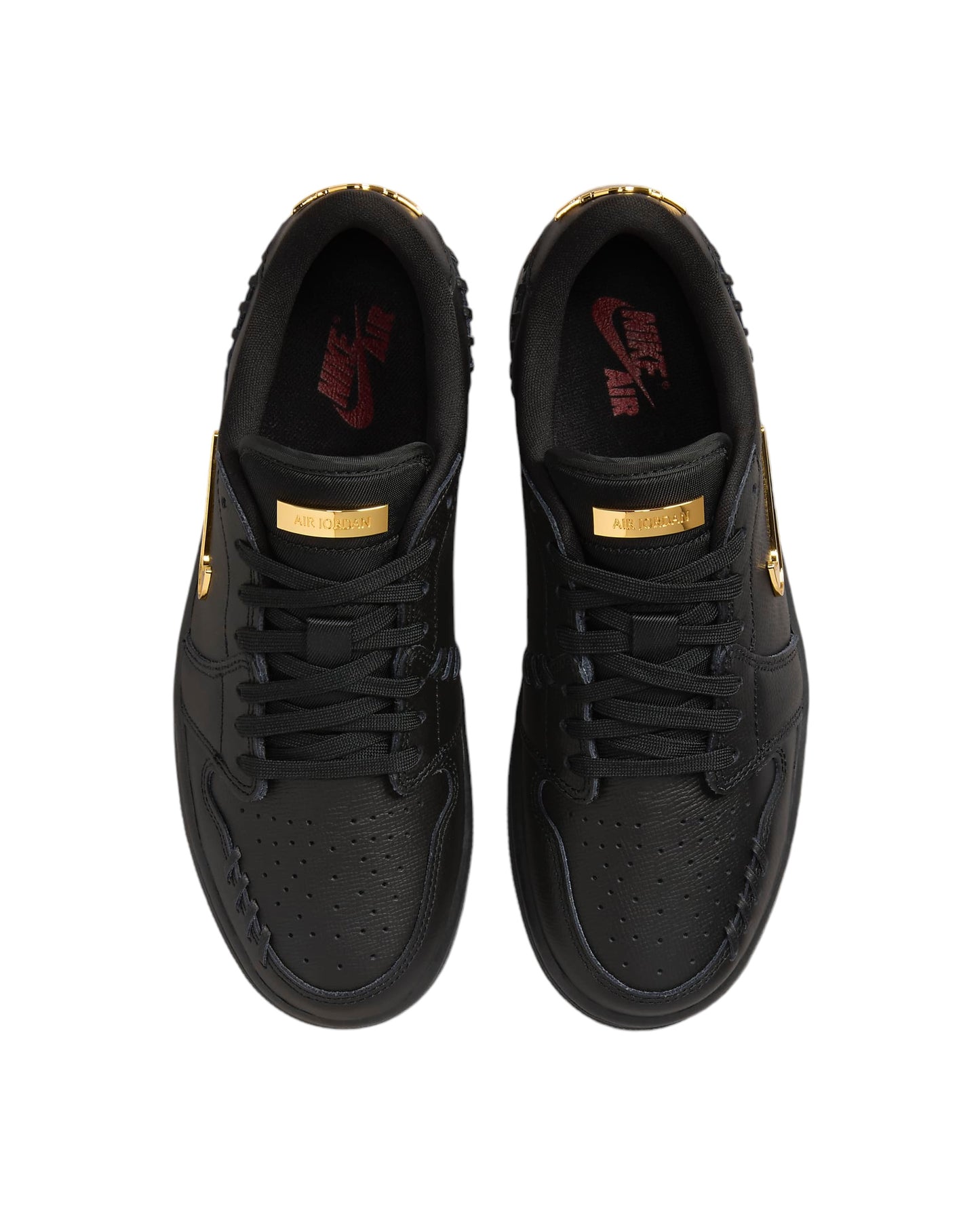 Jordan 1 Low make negro dorado