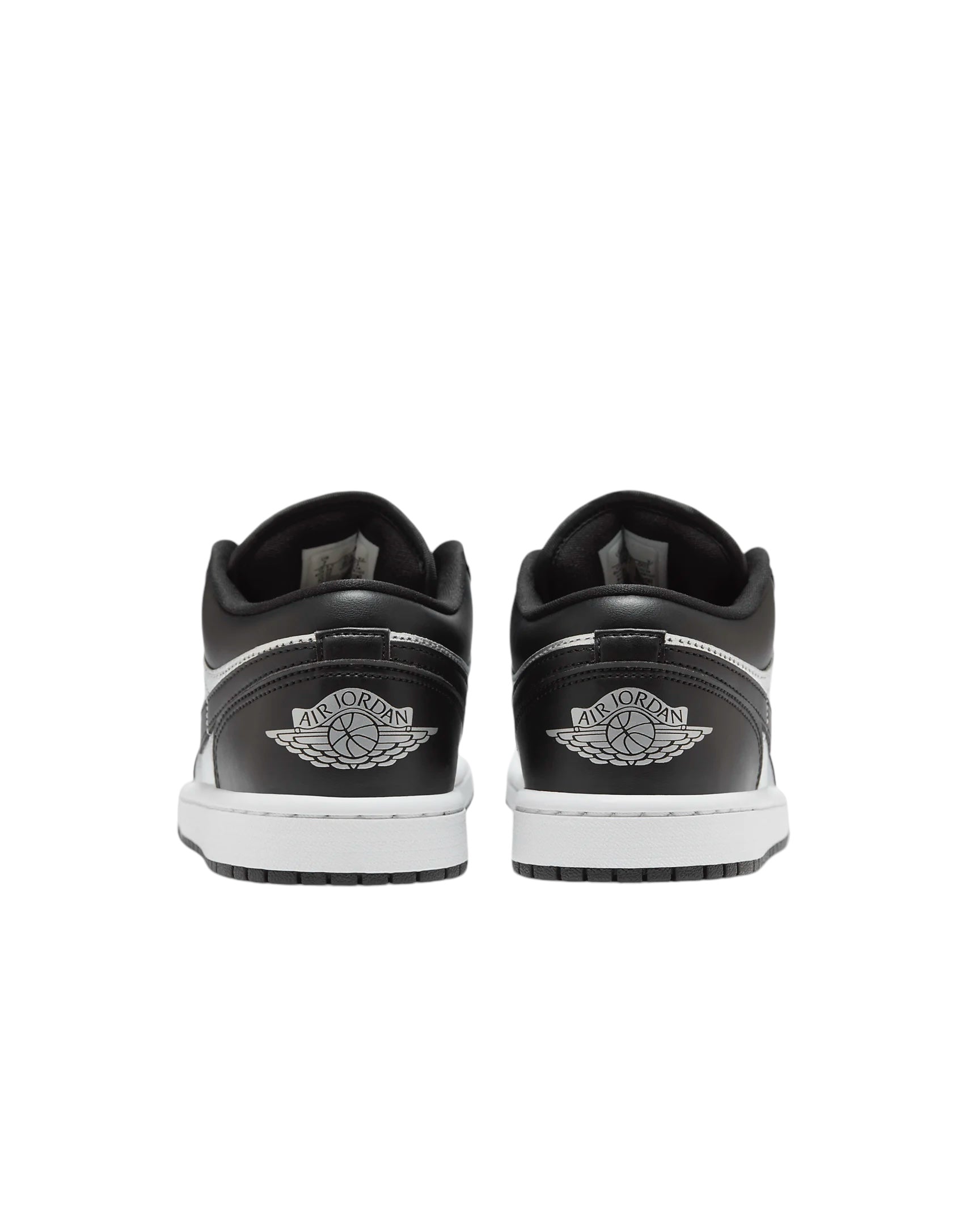 Jordan 1 Low plateado con negro