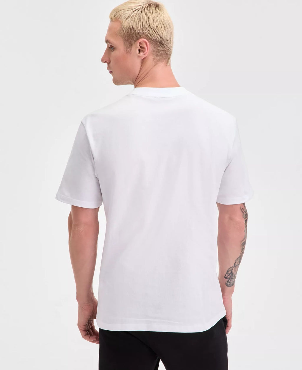 Hugo Cotton Knit T-Shirt | White