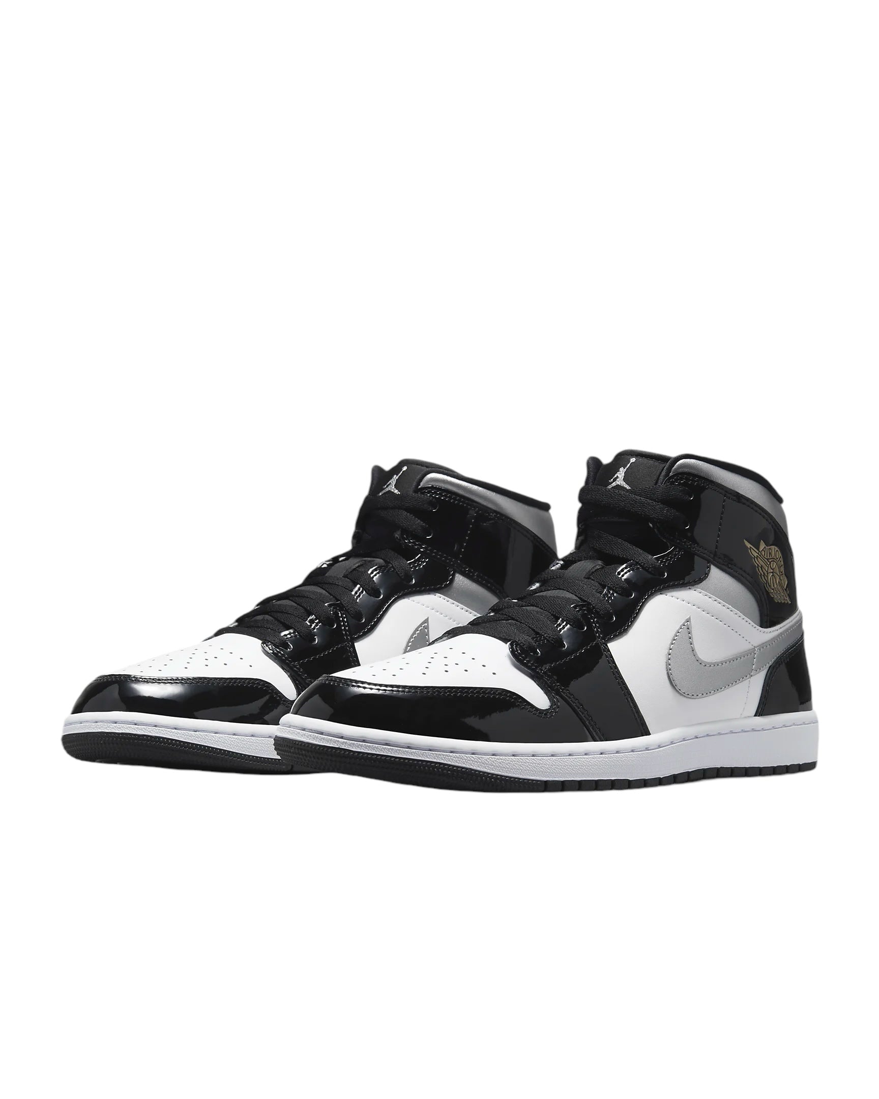 Jordan 1 Mid Patent Metallic Silver