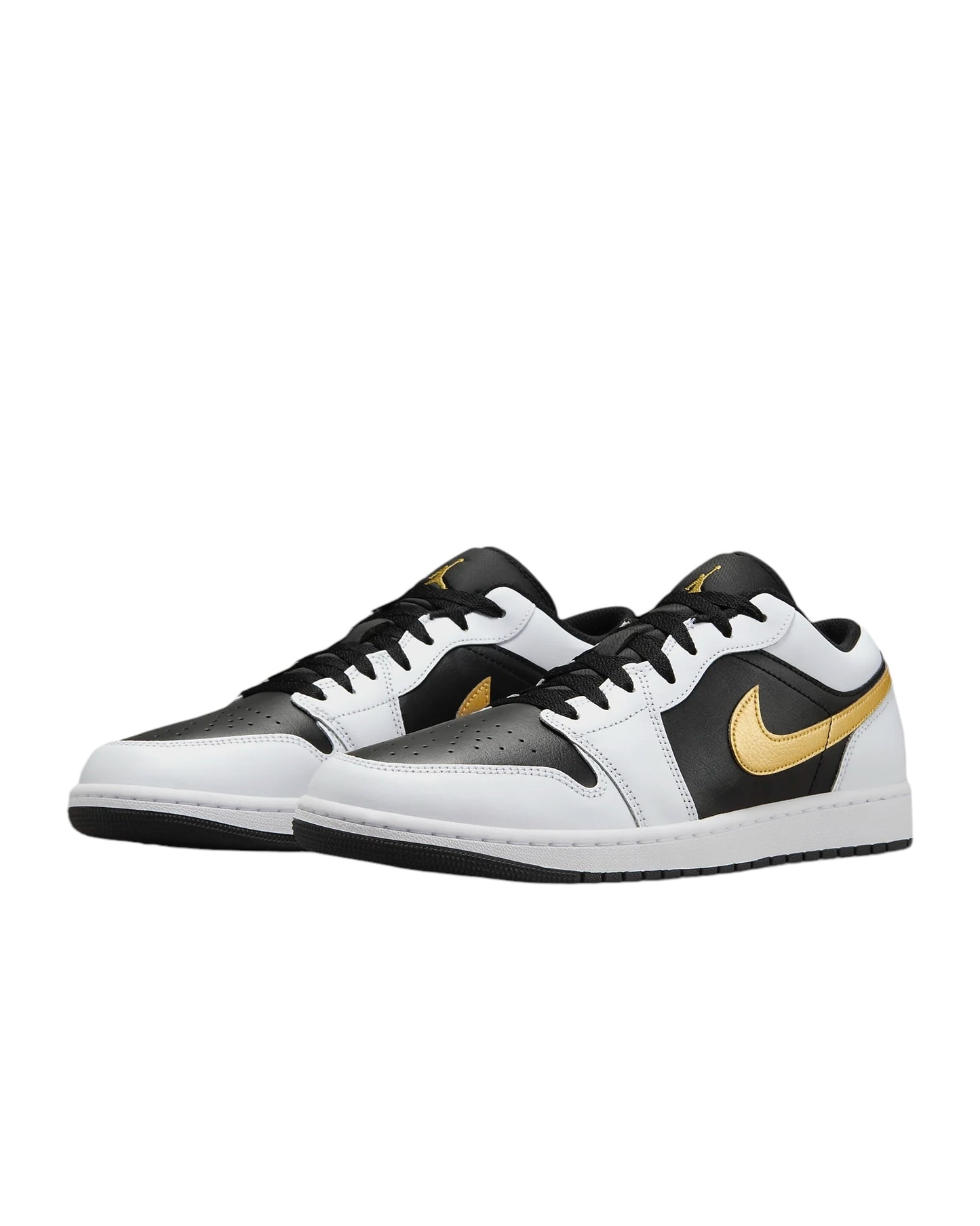 Jordan 1 Low White Black gold