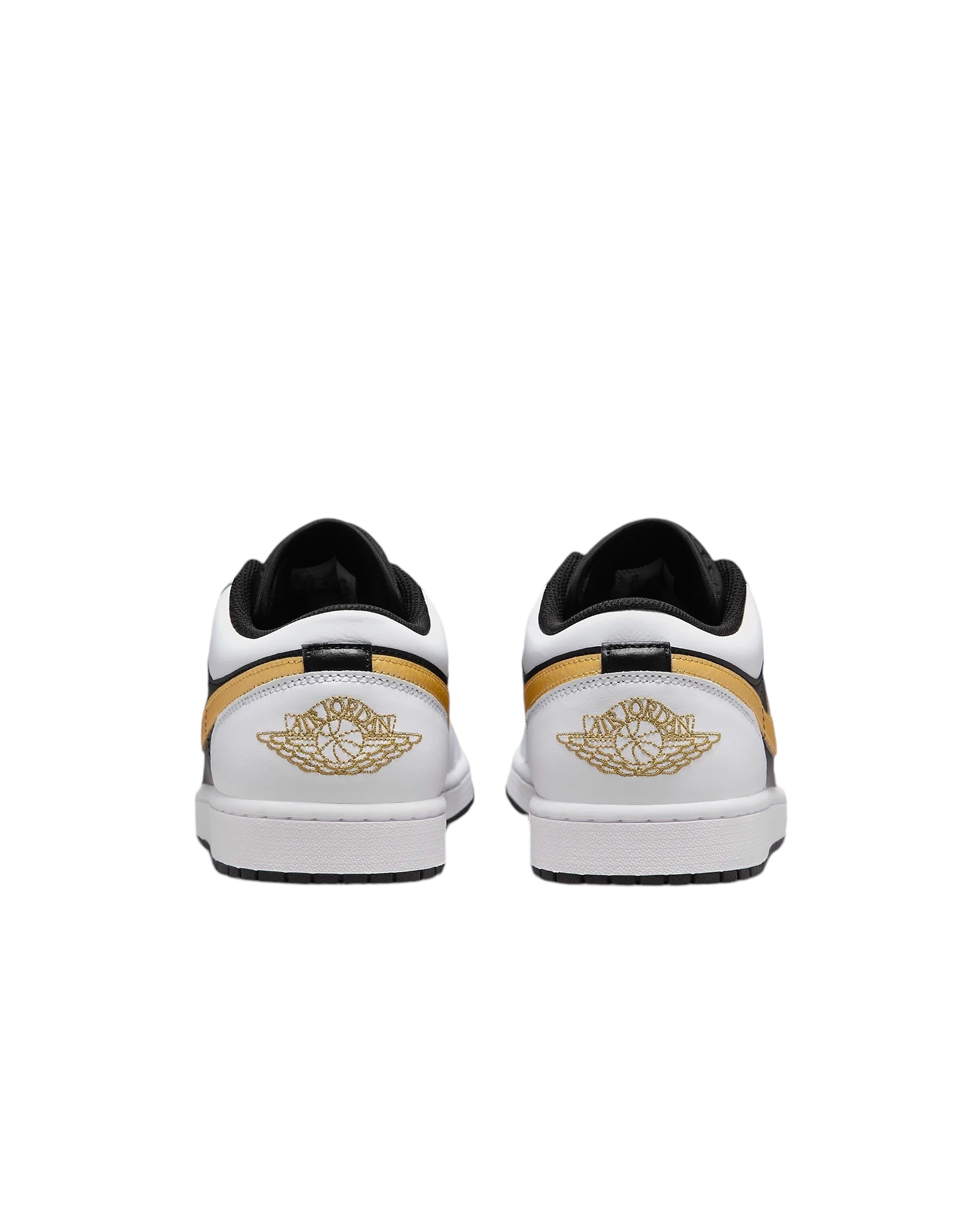 Jordan 1 Low White Black gold