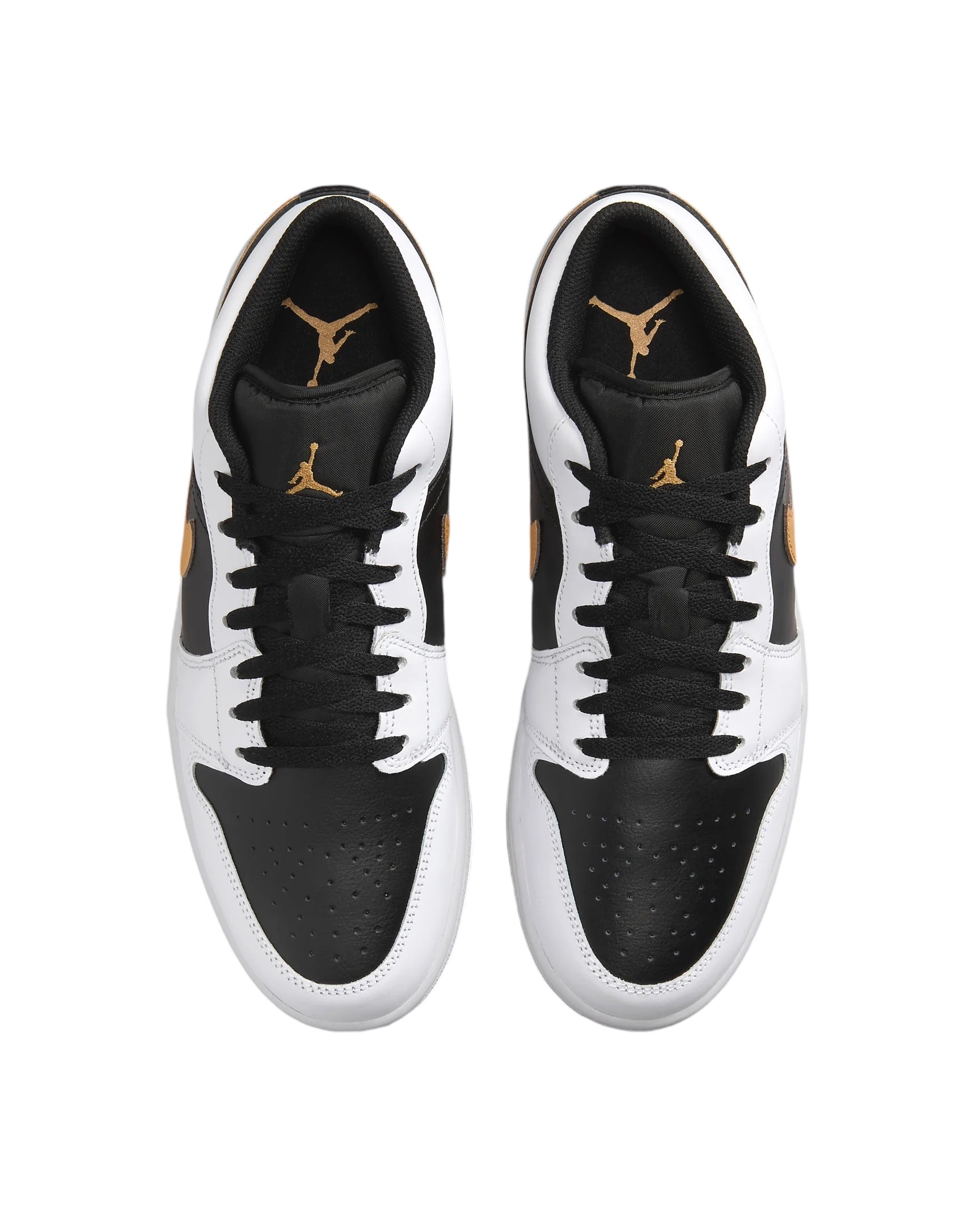 Jordan 1 Low White Black gold