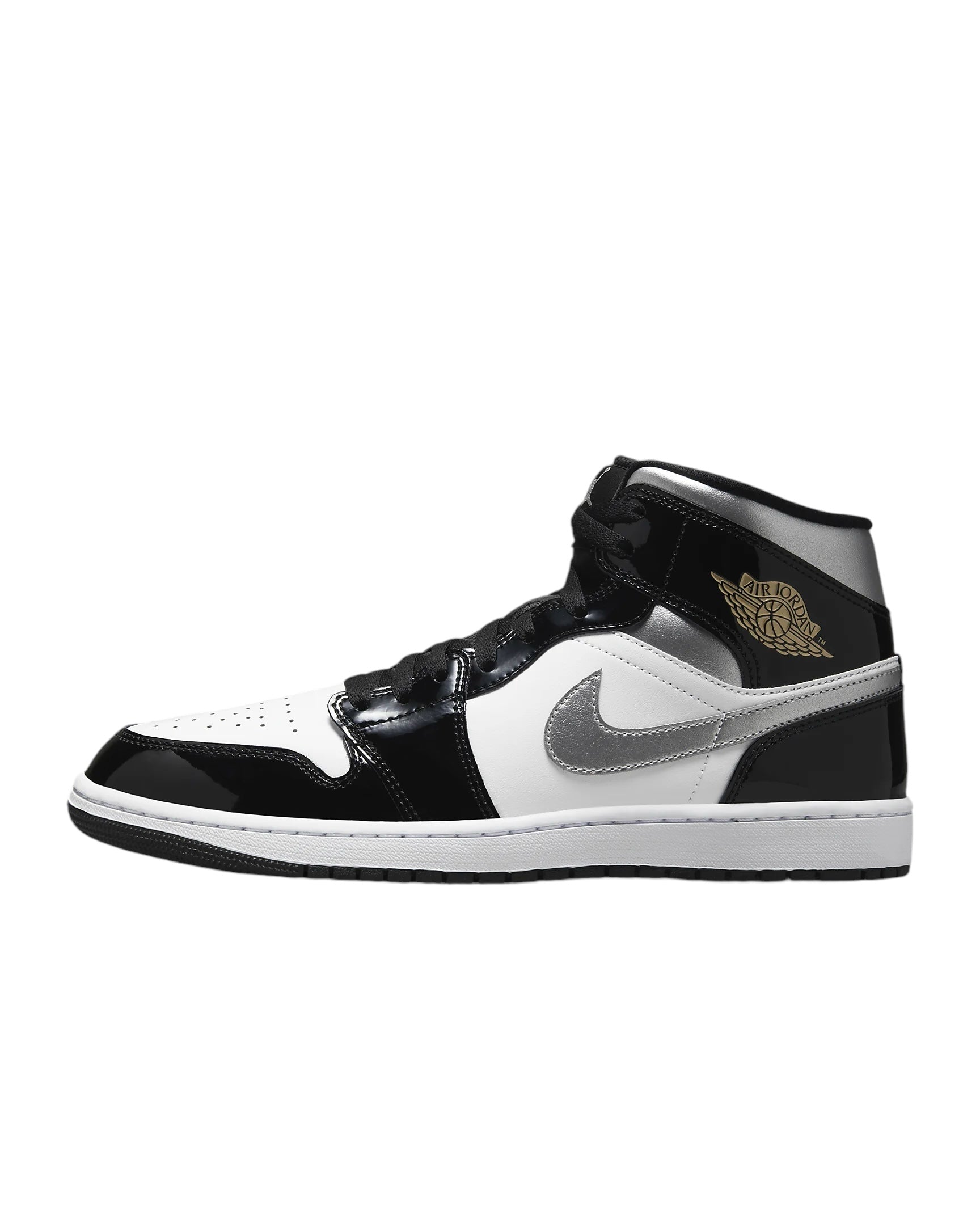 Jordan 1 Mid Patent Metallic Silver