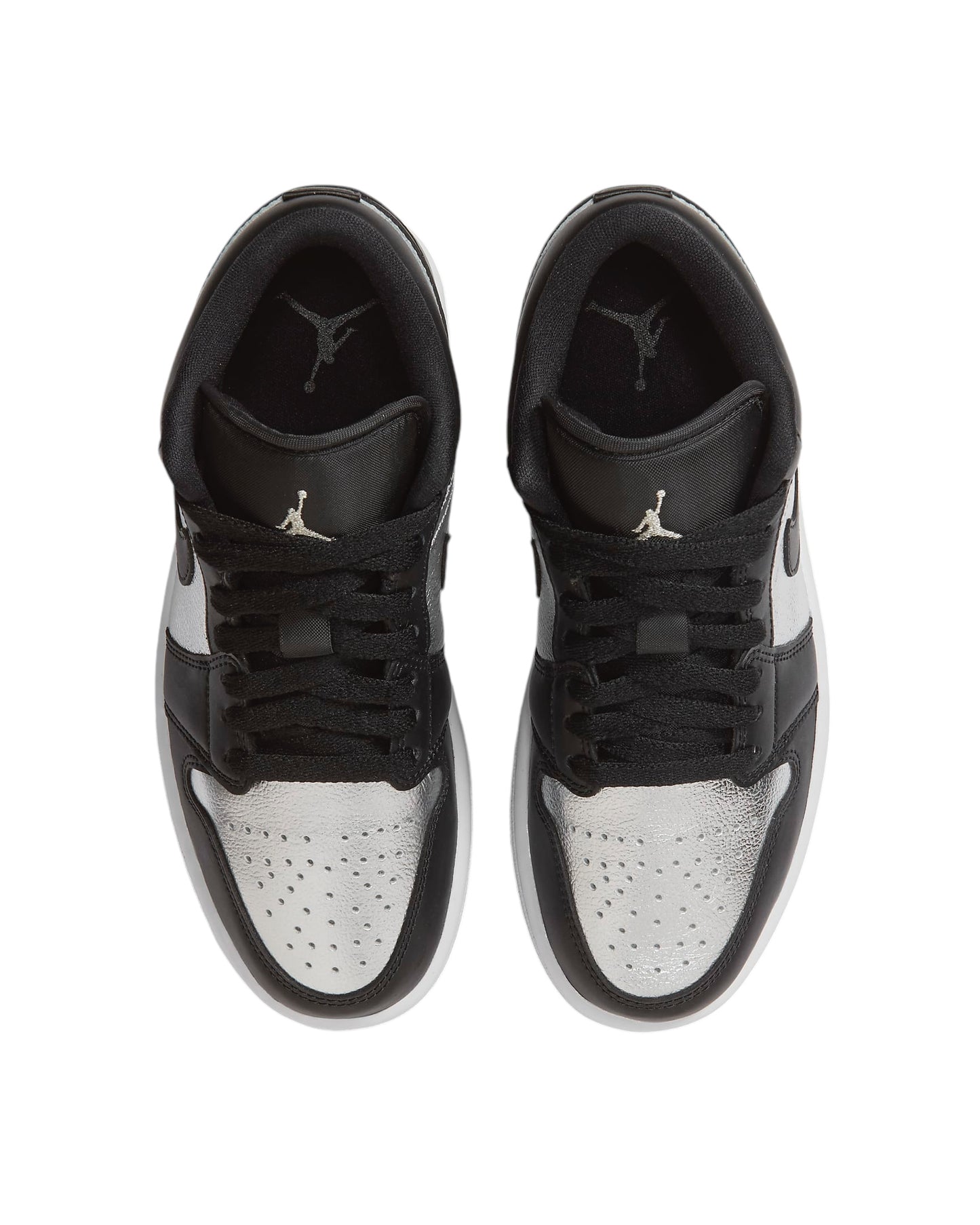 Jordan 1 Low plateado con negro