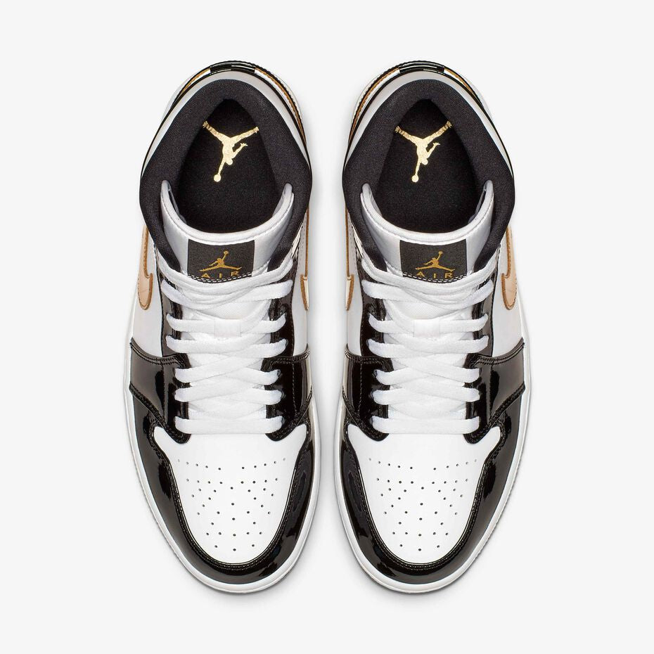 Jordan 1 Mid Patent Gold