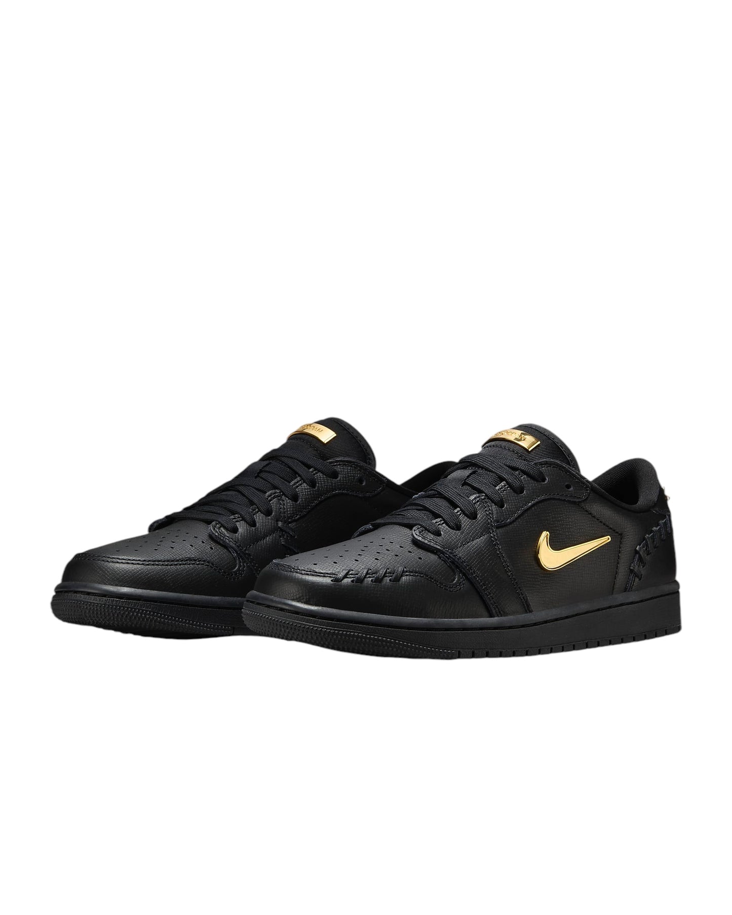 Jordan 1 Low make negro dorado