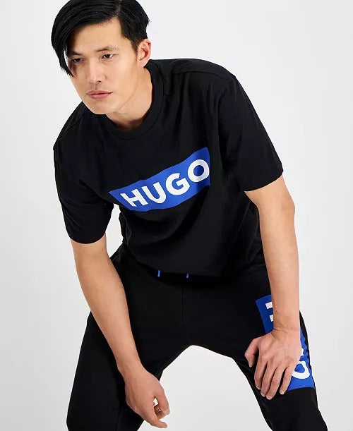 Hugo Cotton Knit T- Shirt | Black