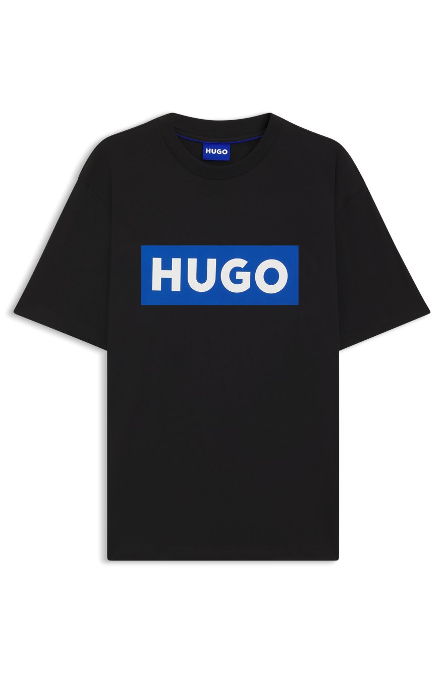 Hugo Cotton Knit T- Shirt | Black